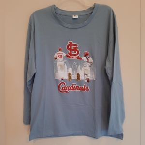 MLB St. Louis Cardinals Wainwright & Molina Signature long sleeve tee.  Sz.XL
